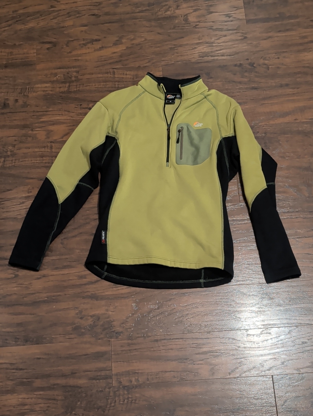 Lowe Alpine Green and Black Quarter-Zip Pullover